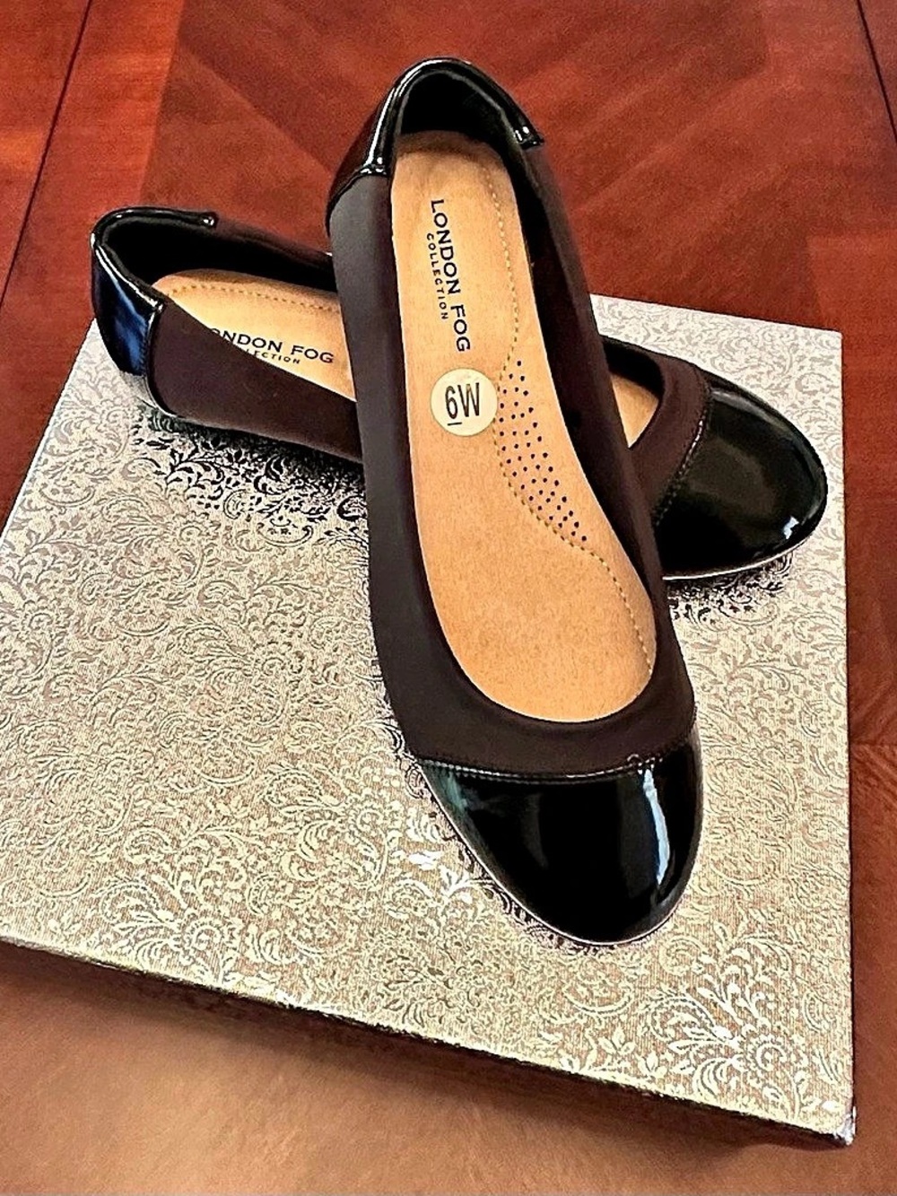 London Fog Beal Women's Black Ballet Flats; NWOB, US 6W